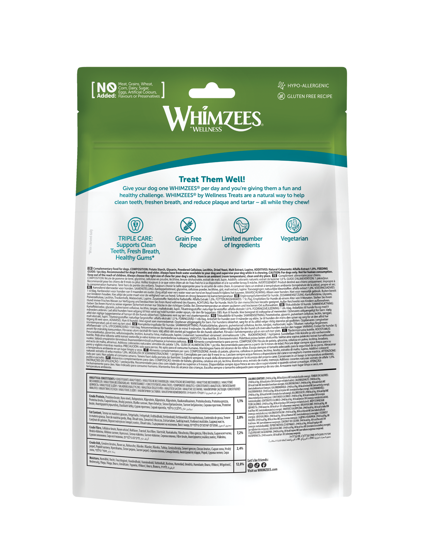 Whimzees Alligator Dental Dog Treats