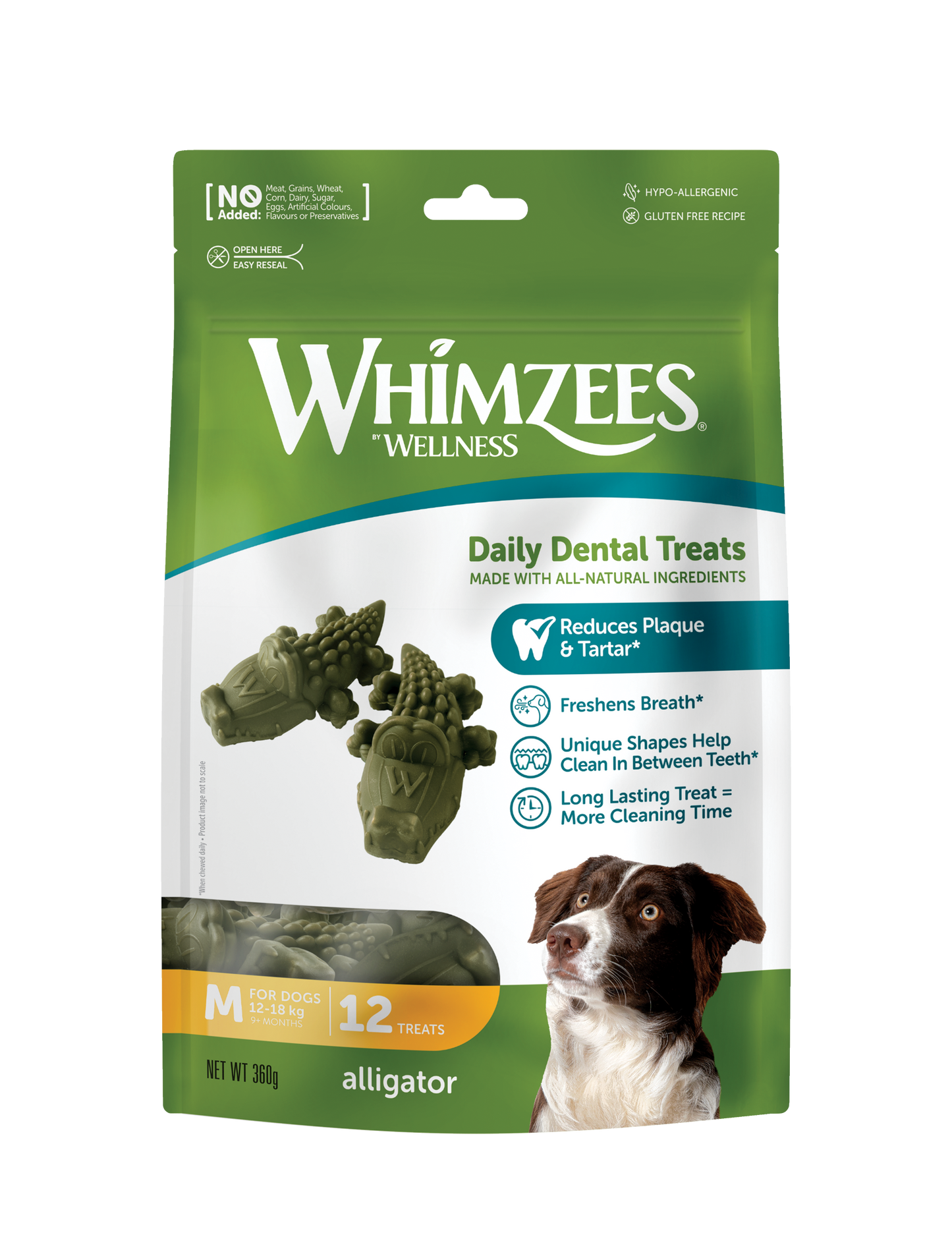 Whimzees Alligator Dental Dog Treats