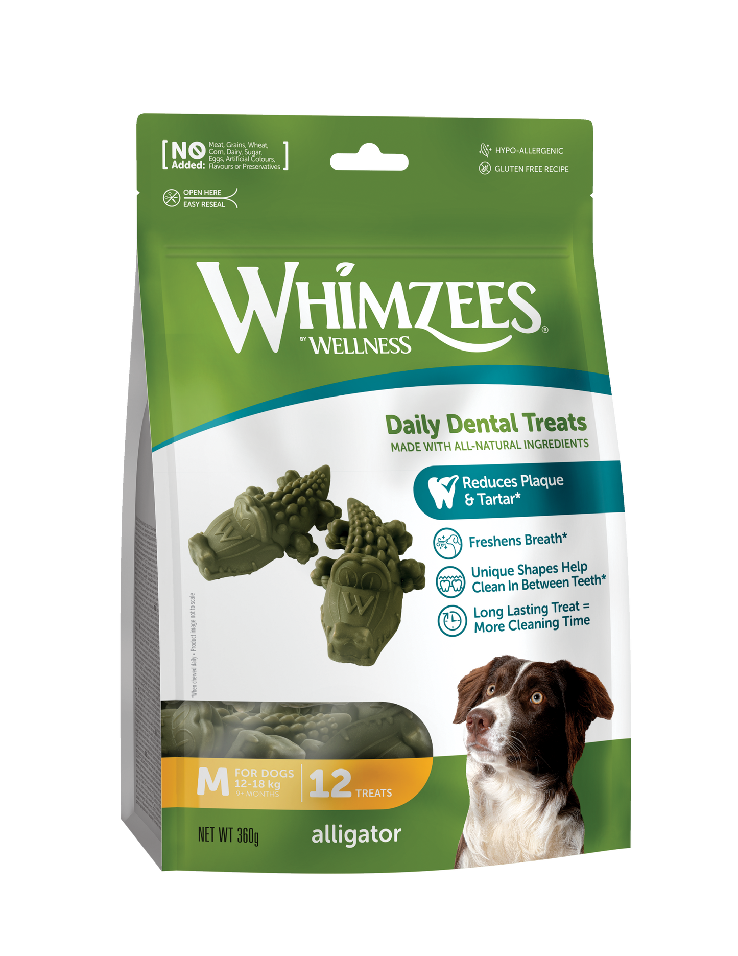 Whimzees Alligator Dental Dog Treats