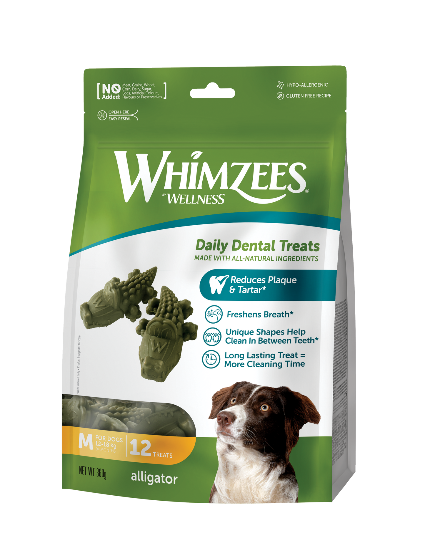 Whimzees Alligator Dental Dog Treats