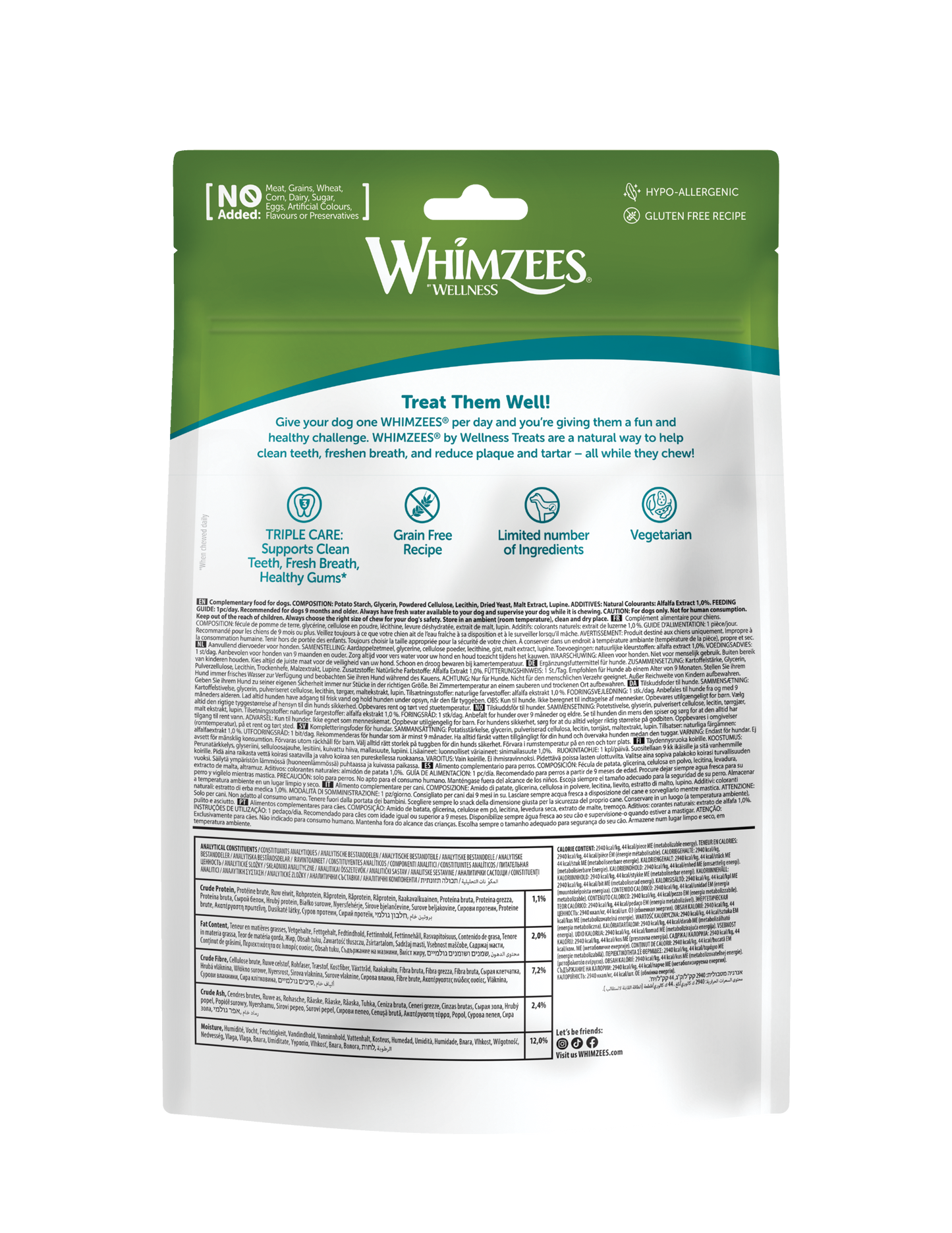 Whimzees Alligator Dental Dog Treats