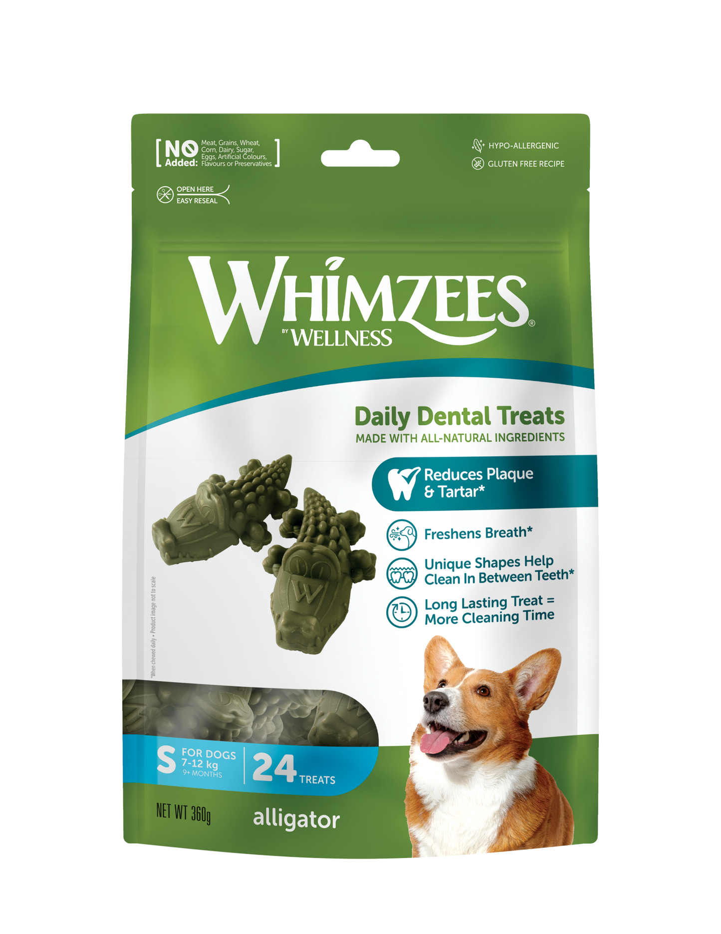 Whimzees Alligator Dental Dog Treats