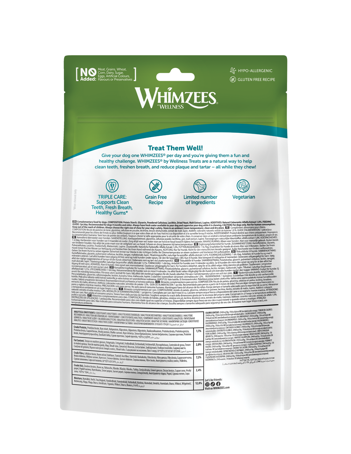 Whimzees Alligator Dental Dog Treats