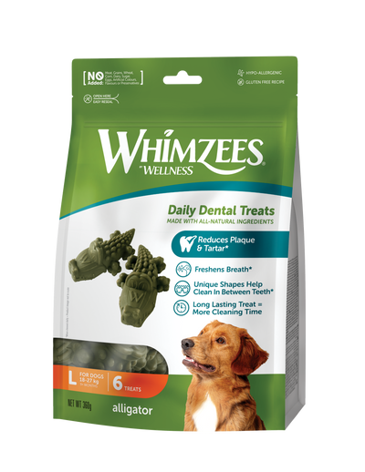 Whimzees Alligator Dental Dog Treats