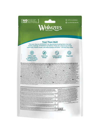 Whimzees Hedgehog Dental Treats for Dogs - Large