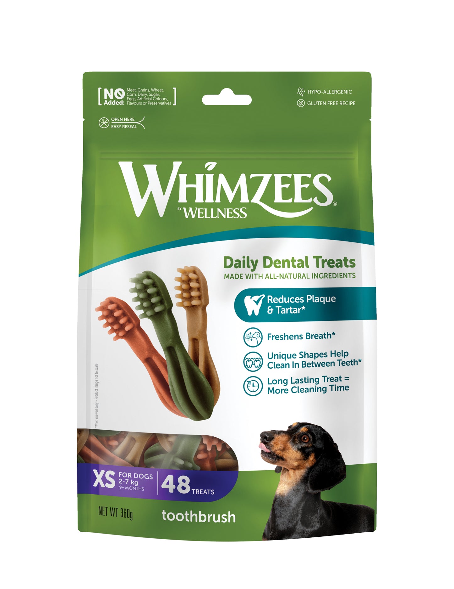Whimzees Toothbrush Dental Treats for Dogs