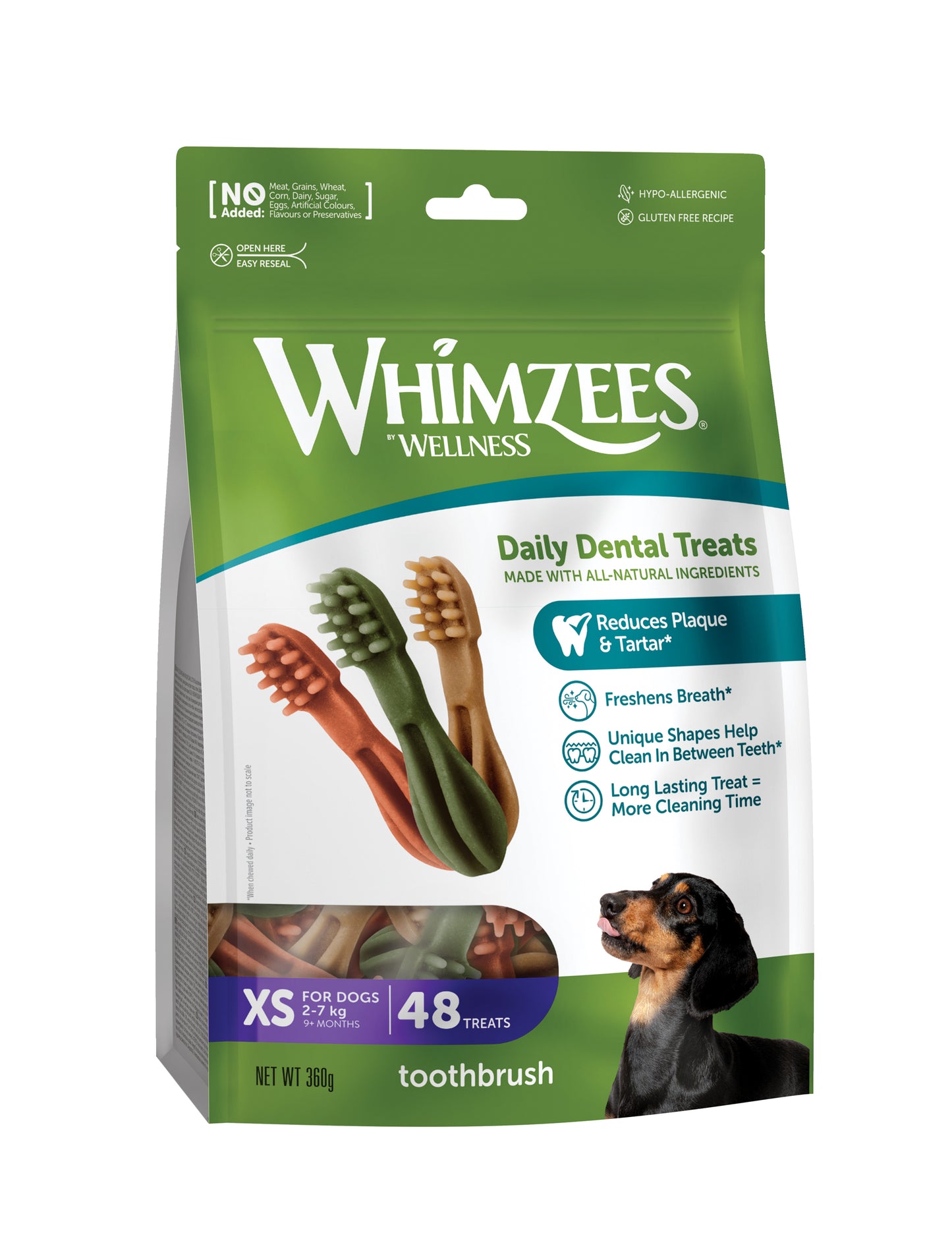 Whimzees Toothbrush Dental Treats for Dogs