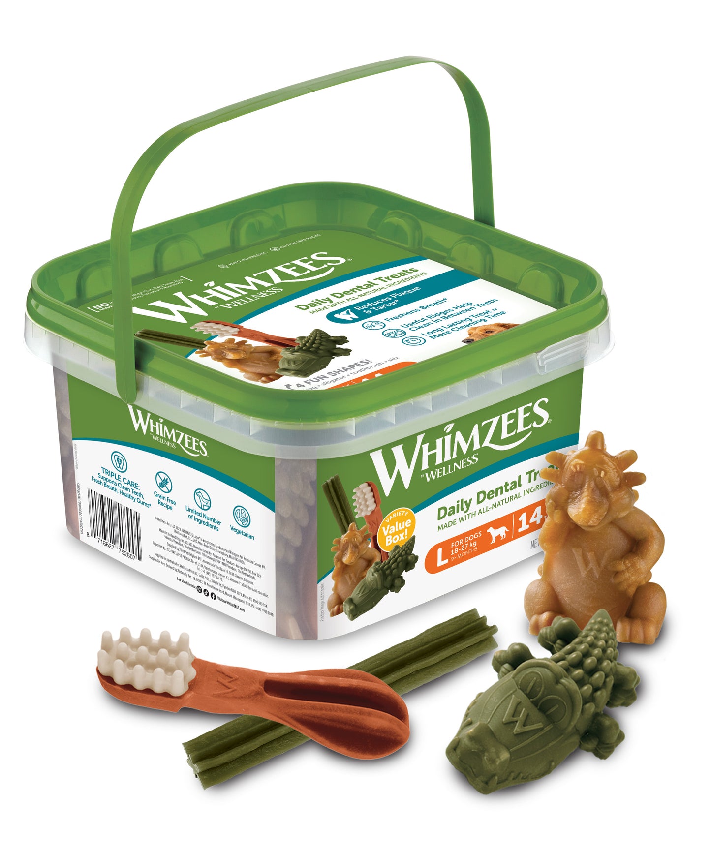 Whimzees Dental Treats for Dogs - Variety Value Box 840g