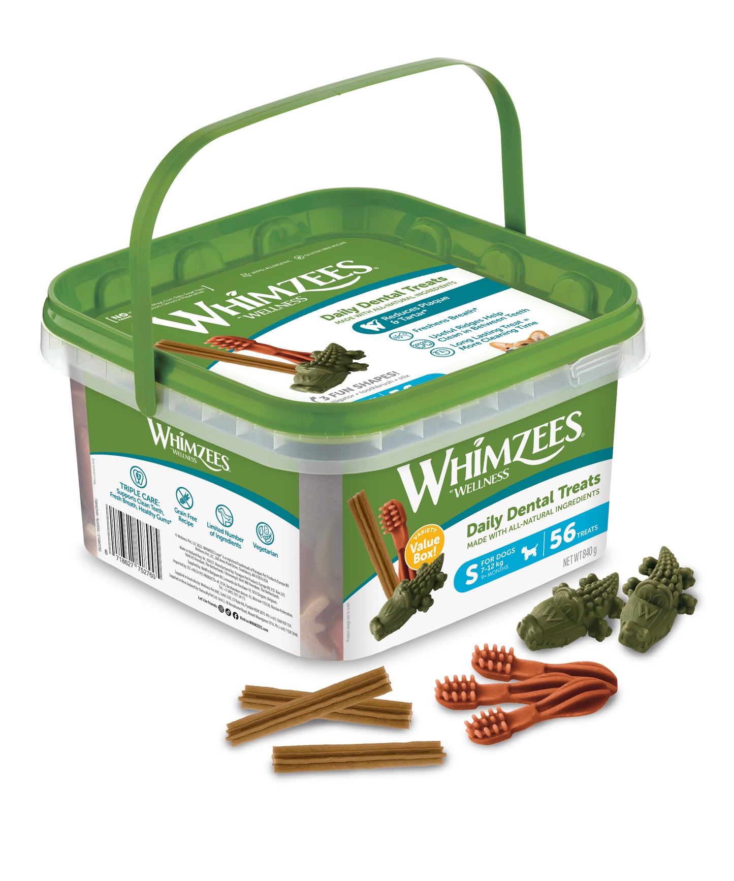 Whimzees Dental Treats for Dogs - Variety Value Box 840g