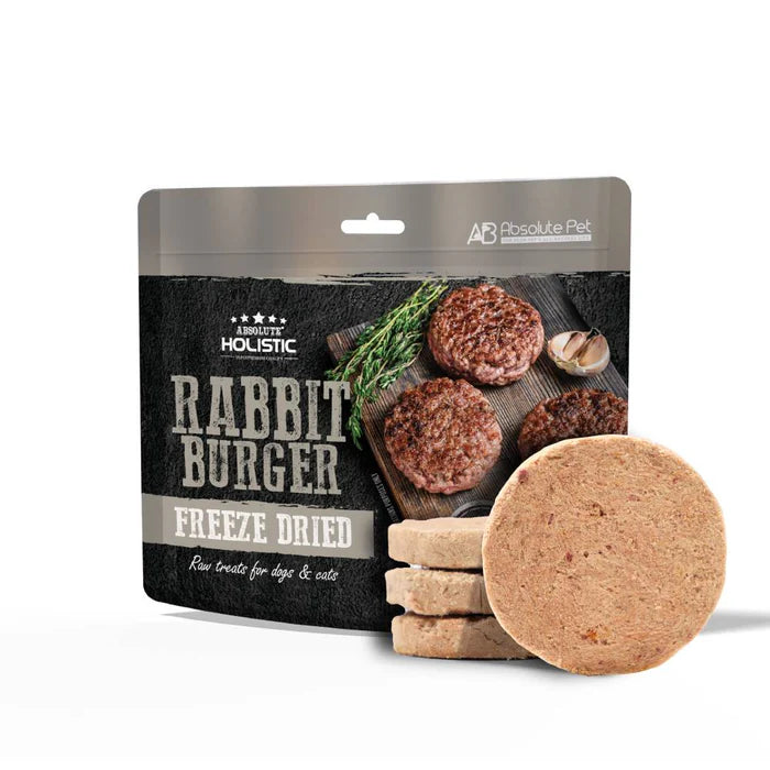 Absolute Holistic Dogs & Cats Freeze Dried Raw Treats Burger 60g