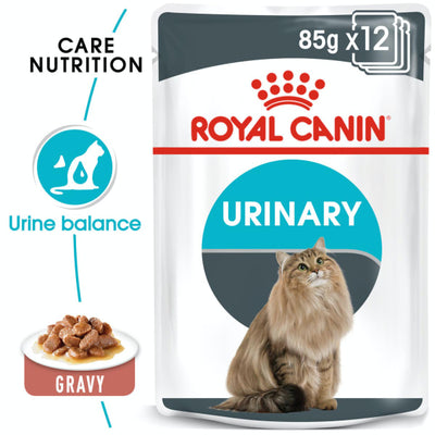 Royal Canin Feline Nutrition Urinary Adult Pouch Cat Food 85g x12