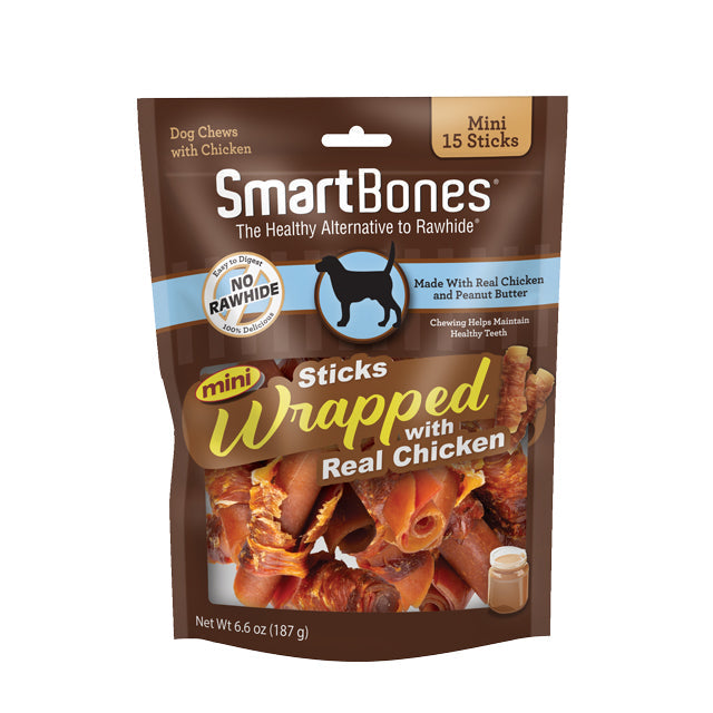 SmartBones Mini Wrapped Sticks & Bone Dog Treats
