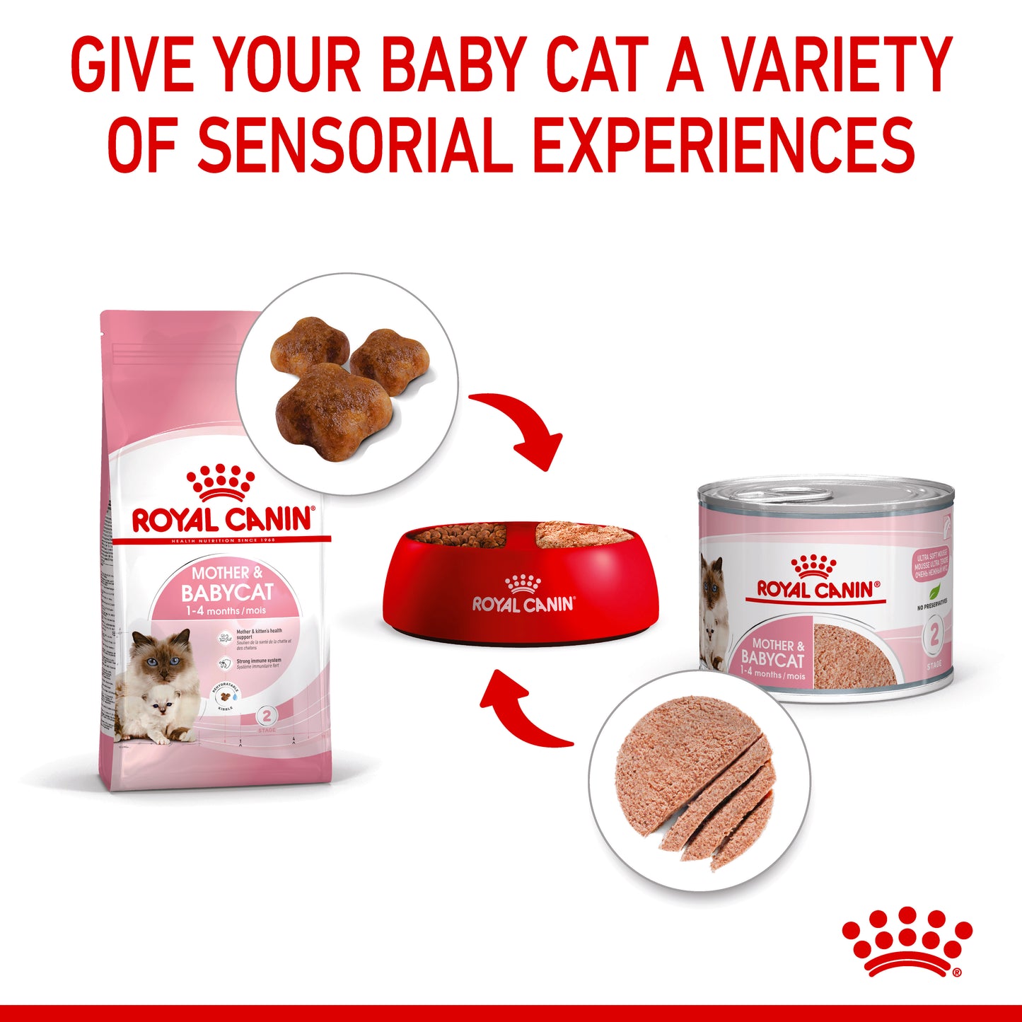 Royal Canin Mother & Babycat Ultra Soft Mousse Cat Wet Food 195g x 12