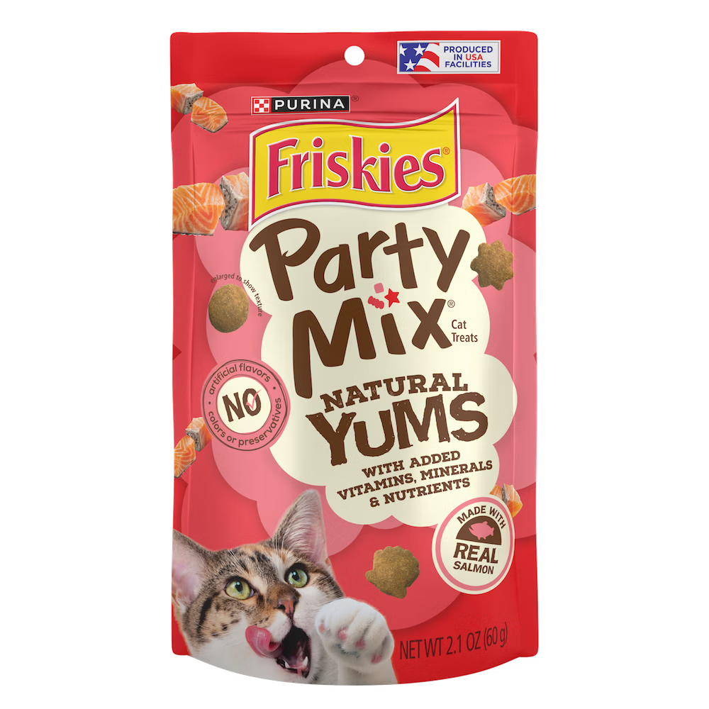 Friskies Party Mix Natural Yums Cat Treats 60g