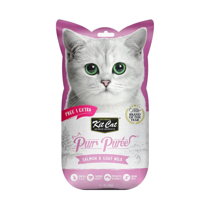 Kit Cat Purr Puree Liquid Cat Treats (5 x 15g)