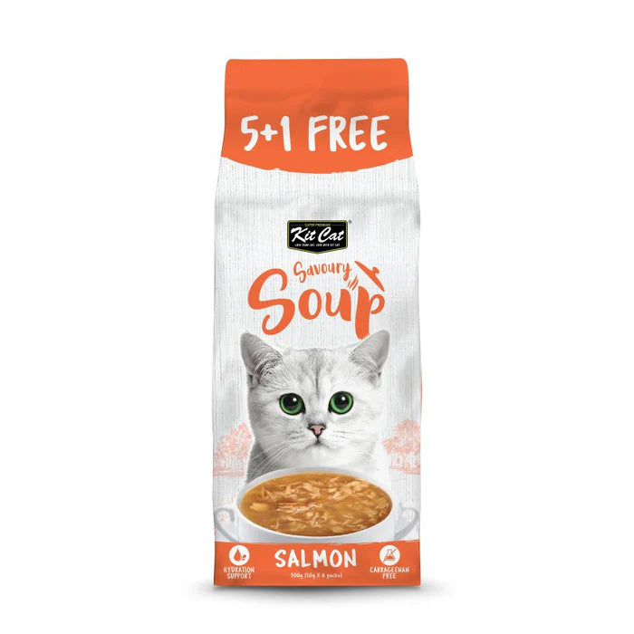 Kit Cat Savoury Soup / Milk Pouches for Cats 50g x 6