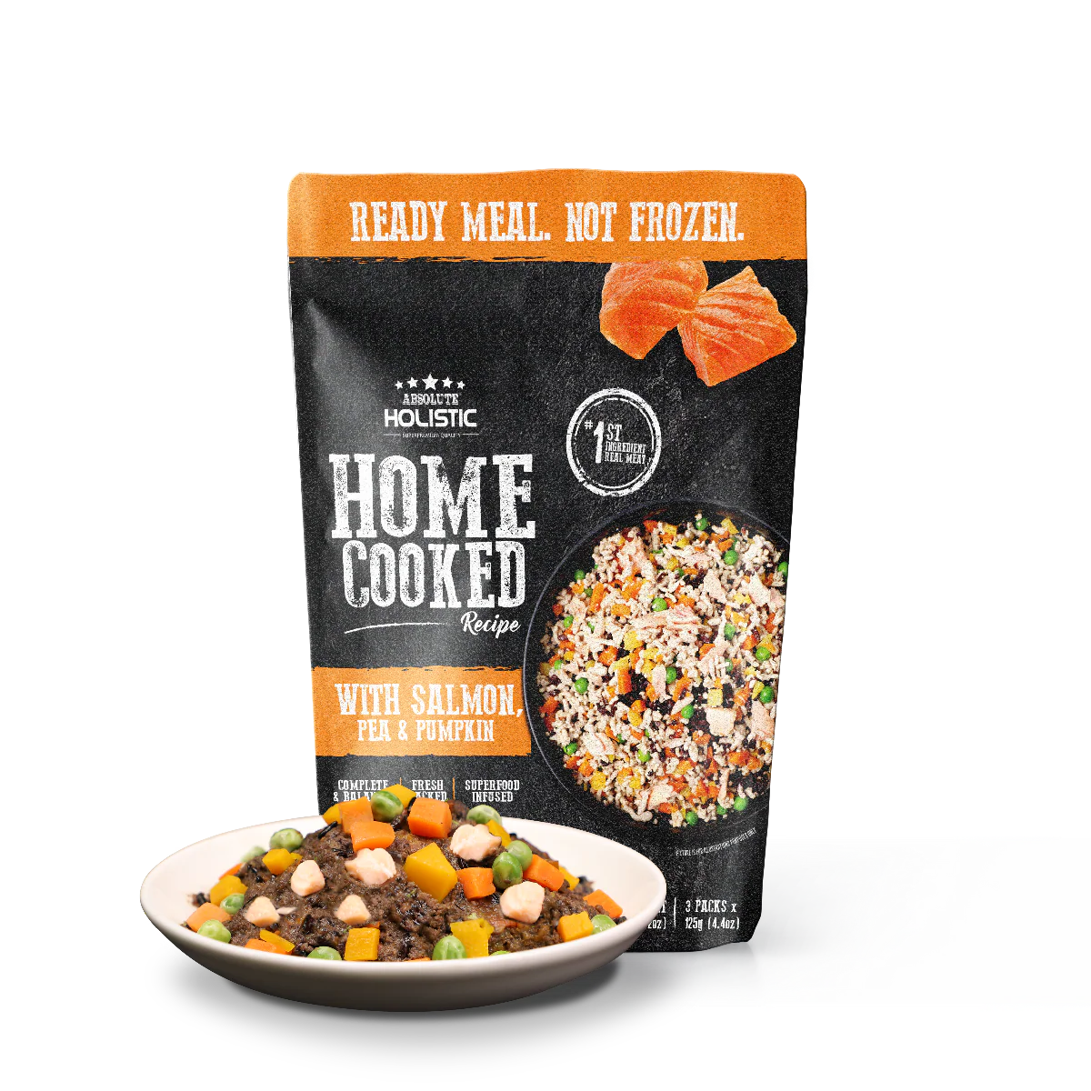Absolute Holistic Home Cooked Recipe Dog Wet Food 125g x 3pcs