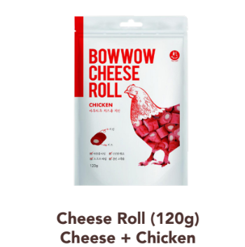 Bowwow Cheese Roll Dog Treats (Chicken) [Wt: 120 g]
