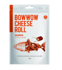 Bowwow Cheese Roll (Salmon) Dog Treats [Wt: 120 g]