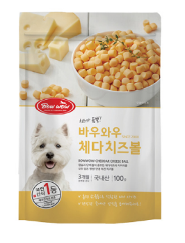 Bowwow Cheddar Cheese Ball Dog Treats