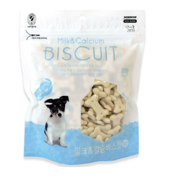 Bowwow Milk & Calcium Biscuit Dog Treats [Wt: 220 g]
