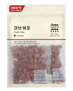 Bowwow Mumargin Cube Jerky Dog Treats, Chicken 400g x 2