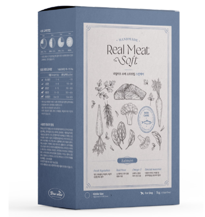 BowWow Real Meat Handmade Soft Meal Skin Care Salmon [Wt : 1 kg]