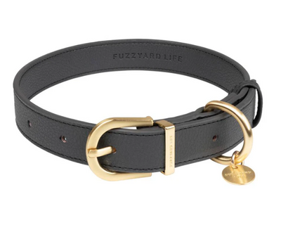 B56 FuzzYard Life Atelier Dog Collar - Slate Grey [Size: Large]