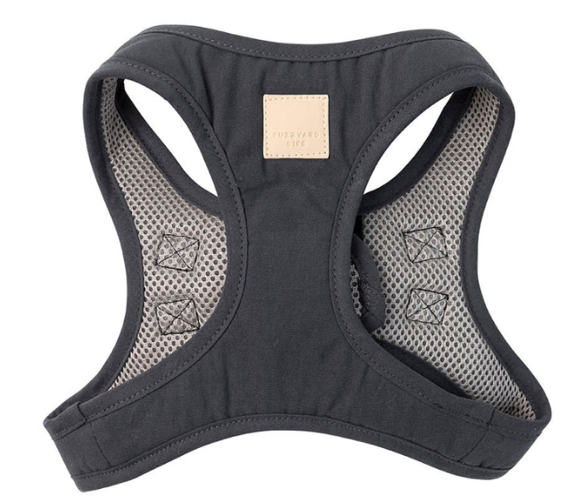 FuzzYard Life Step-in Dog Harness, State Grey [Size: X-Large]