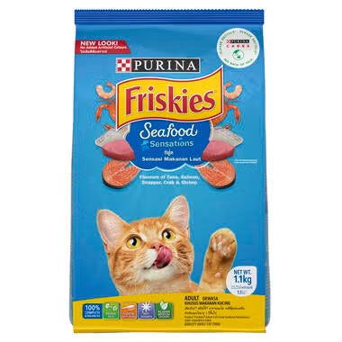 Friskies High Protein Dry Cat Food 1kg & 2.5kg