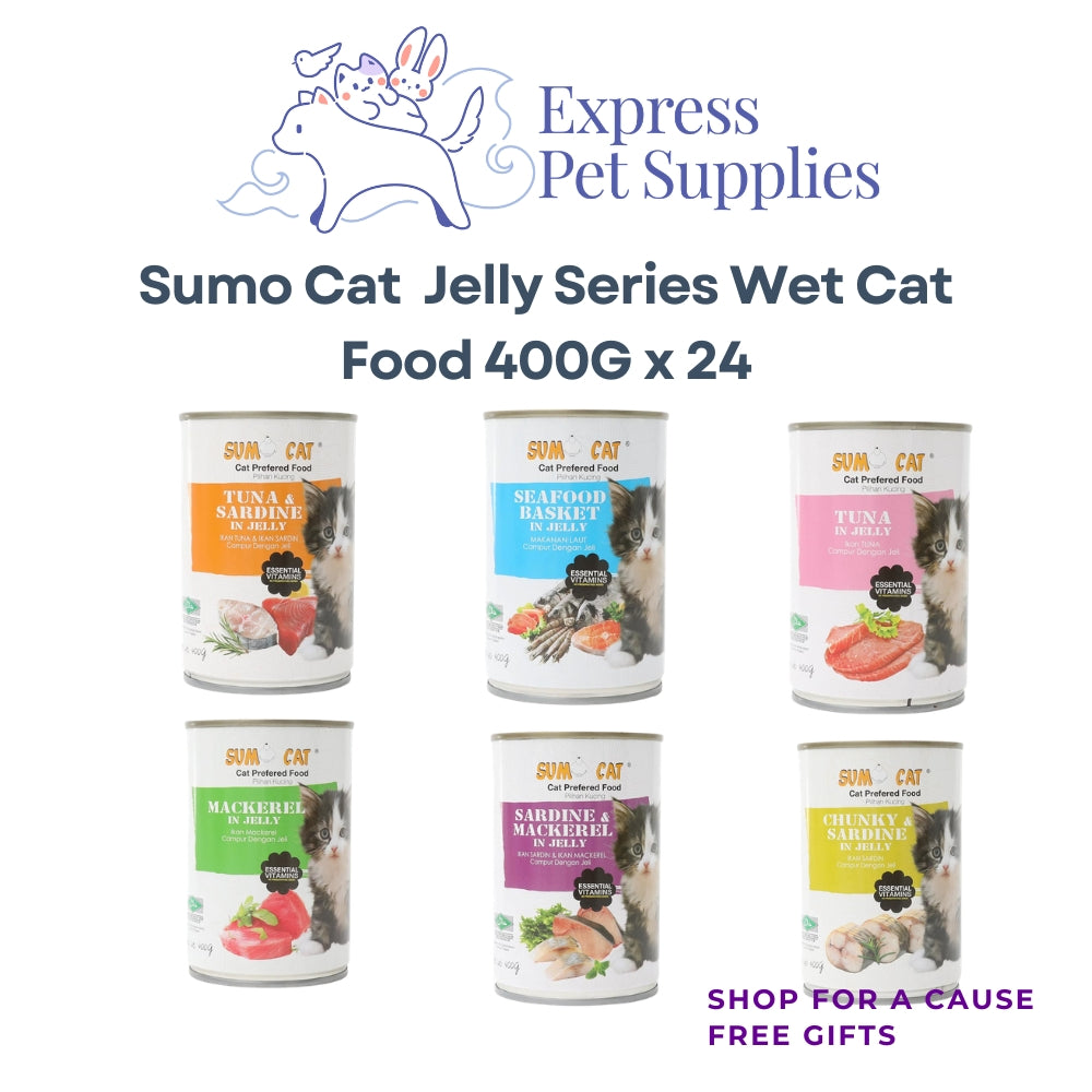 Sumo Cat Jelly Series Wet Cat Food 400G x 24 with Fish
