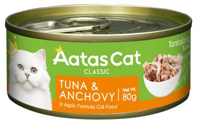 Aatas Cat Creamy Chicken / Tantalizing Tuna Cat Wet Canned Food 80g