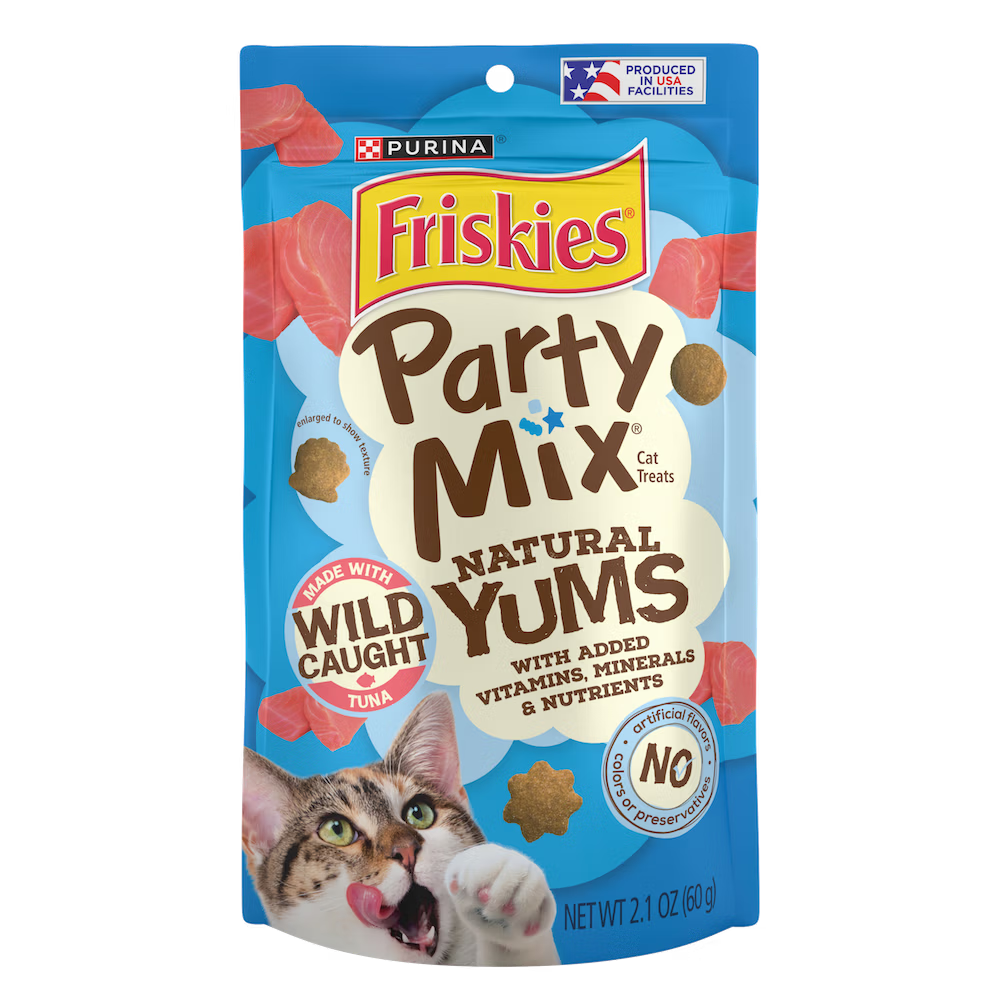 Friskies Party Mix Natural Yums Cat Treats 60g