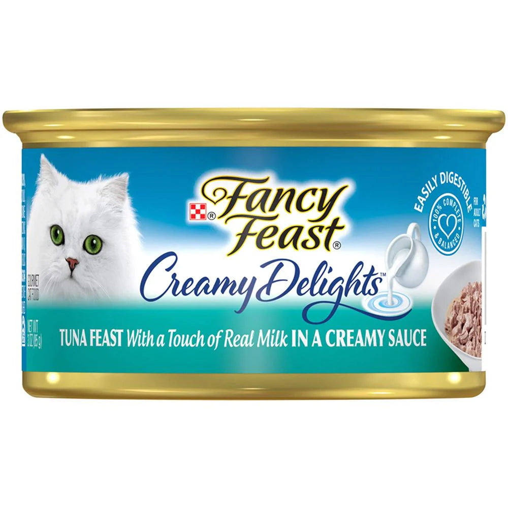 Fancy Feast Creamy Delights Canned Cat Wet Food 85g x 24pcs