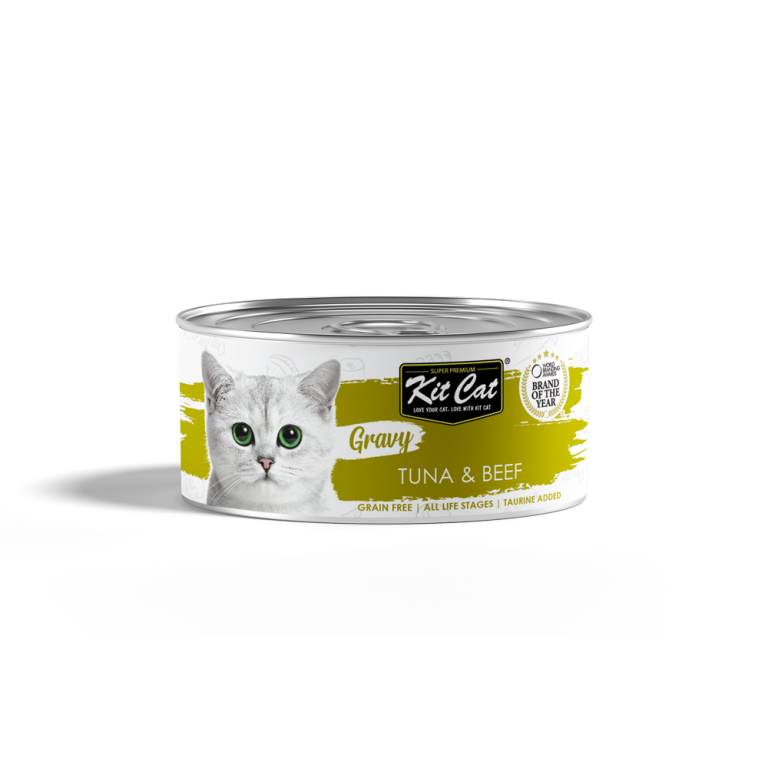 Kit Cat Tuna Gravy Canned Cat Wet Food 70g x 24pcs