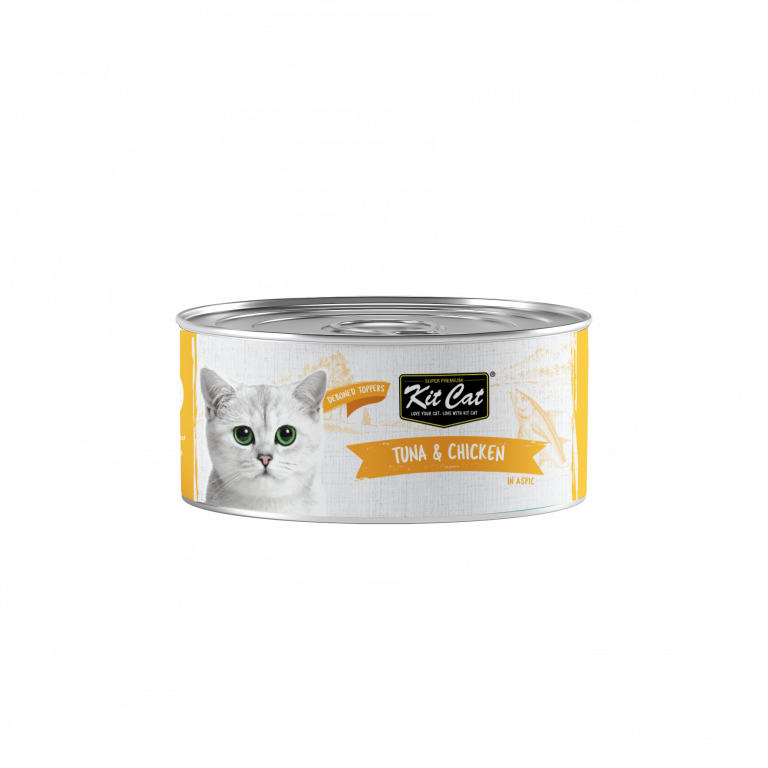 Kit Cat Tuna Deboned Toppers Grain-Free Cat Food 80g x 24pcs