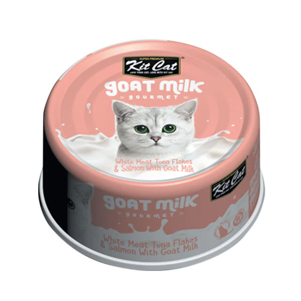 Kit Cat Goat Milk Gourmet Tuna Cat Wet Food 70g x 24pcs