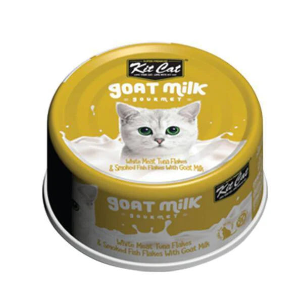Kit Cat Goat Milk Gourmet Tuna Cat Wet Food 70g x 24pcs