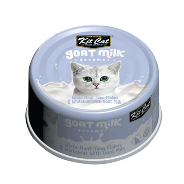 Kit Cat Goat Milk Gourmet Tuna Cat Wet Food 70g x 24pcs