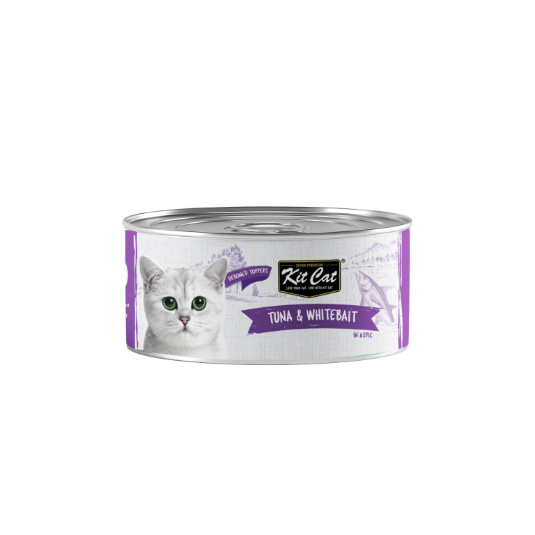 Kit Cat Tuna Deboned Toppers Grain-Free Cat Food 80g x 24pcs