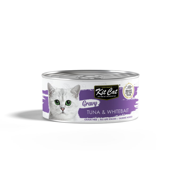 Kit Cat Tuna Gravy Canned Cat Wet Food 70g x 24pcs