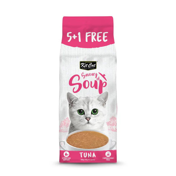 Kit Cat Savoury Soup / Milk Pouches for Cats 50g x 6