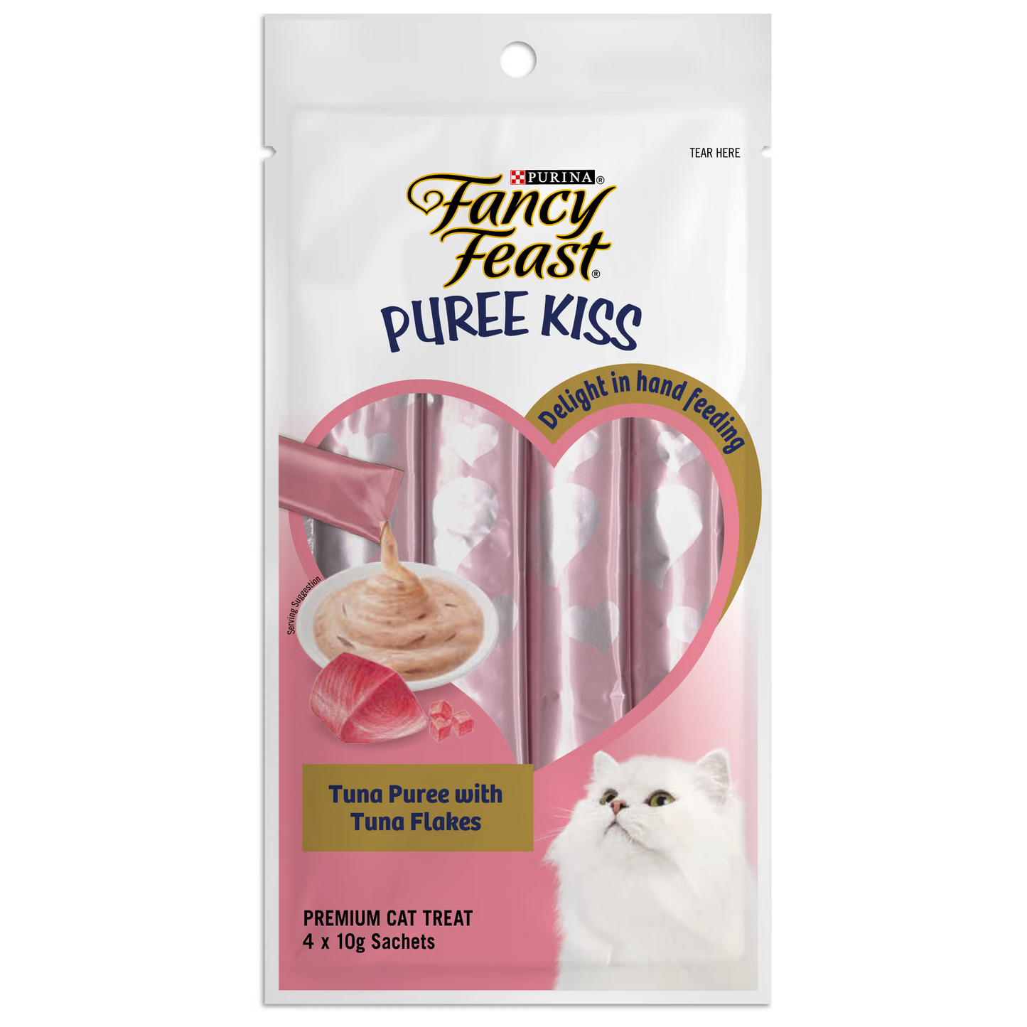 Fancy Feast Puree Kiss Wet Cat Treats 10g x 4pcs