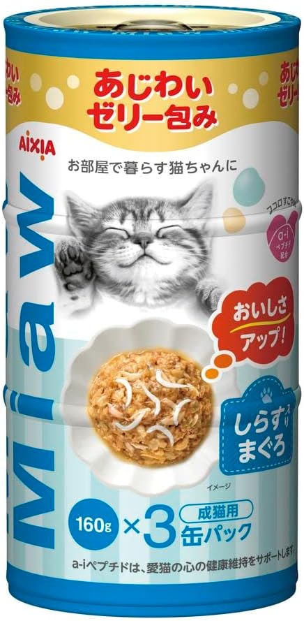 Aixia Miaw Miaw Canned 3P Cat Wet Food 160g