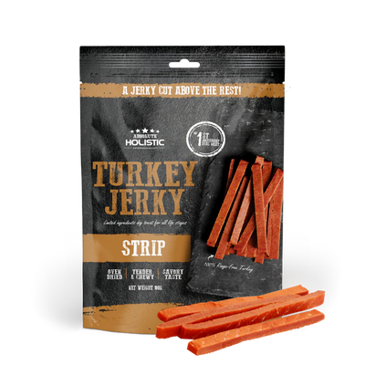 Absolute Holistic Turkey Jerky Dog Treats 100g
