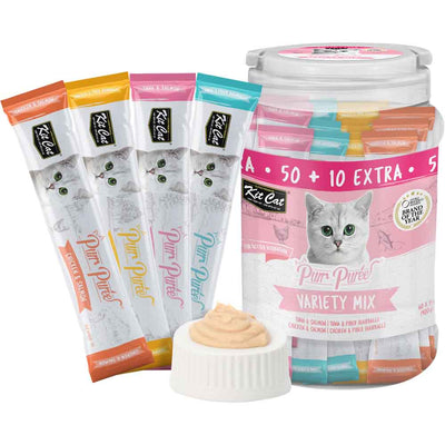 Kit Cat Purr Puree Variety Tub Cat Treats 60 Sticks (900g)