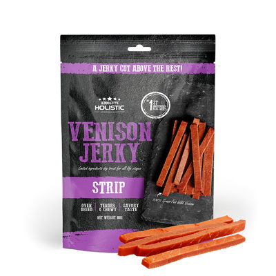Absolute Holistic Venison Jerky Dog Treats 100g