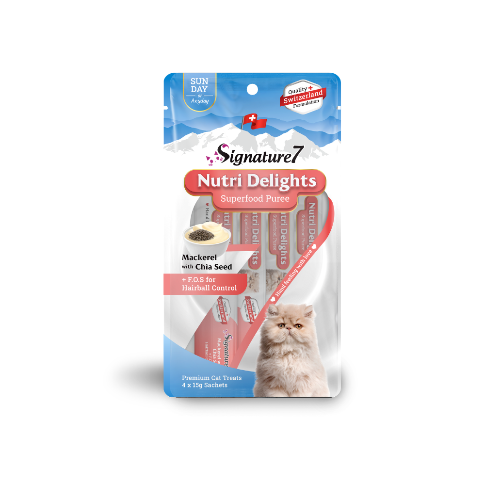 Signature7 Nutri Delights Superfood Puree Cat Treats 60g [MAY 18 CLEARANCE]
