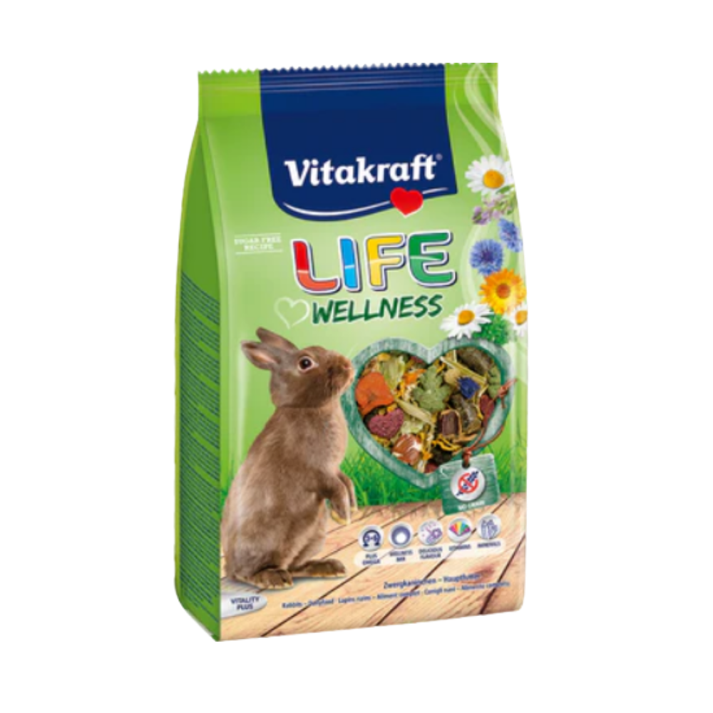 Vitakraft Life Menu, Emotion Beauty & Life Wellness Dry Food for Hamsters & Rabbit