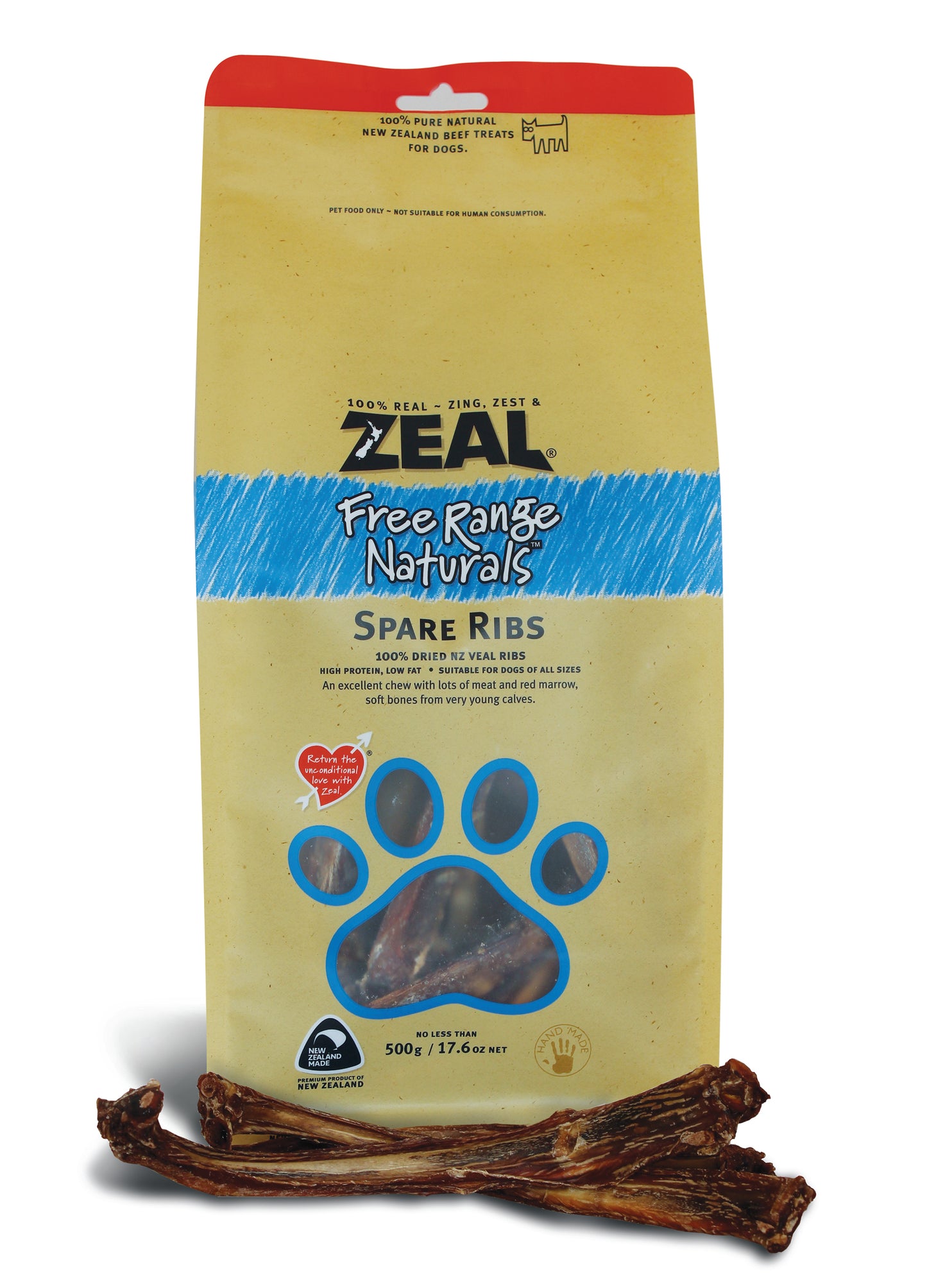 Zeal Dried Spare Ribs Dog Treats